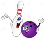 7741069-Boule-de-bowling-de-dessin-anim-et-broches--Banque-d'images